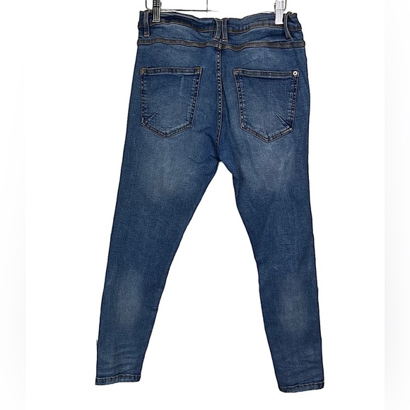 Zara Mens Distressed Blue Denim Jean Pants | Size: 32 - Picture 2 of 7